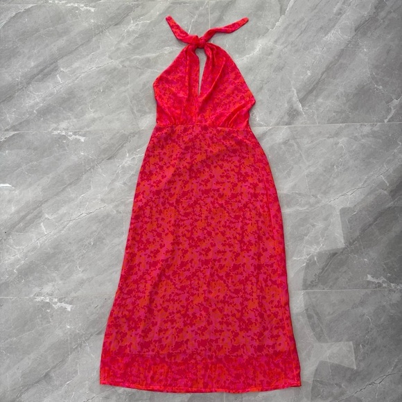 Women’s All I Want Summer Chiffon Multi-Position Neckline Floral Dress Small - Picture 5 of 16